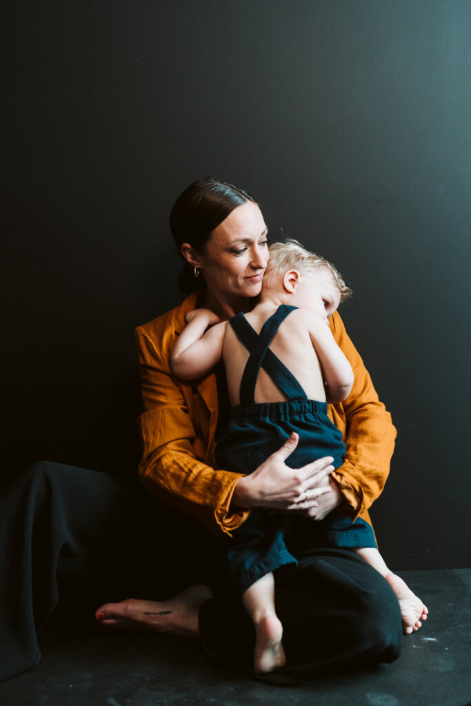 mom and toddler photoshoot